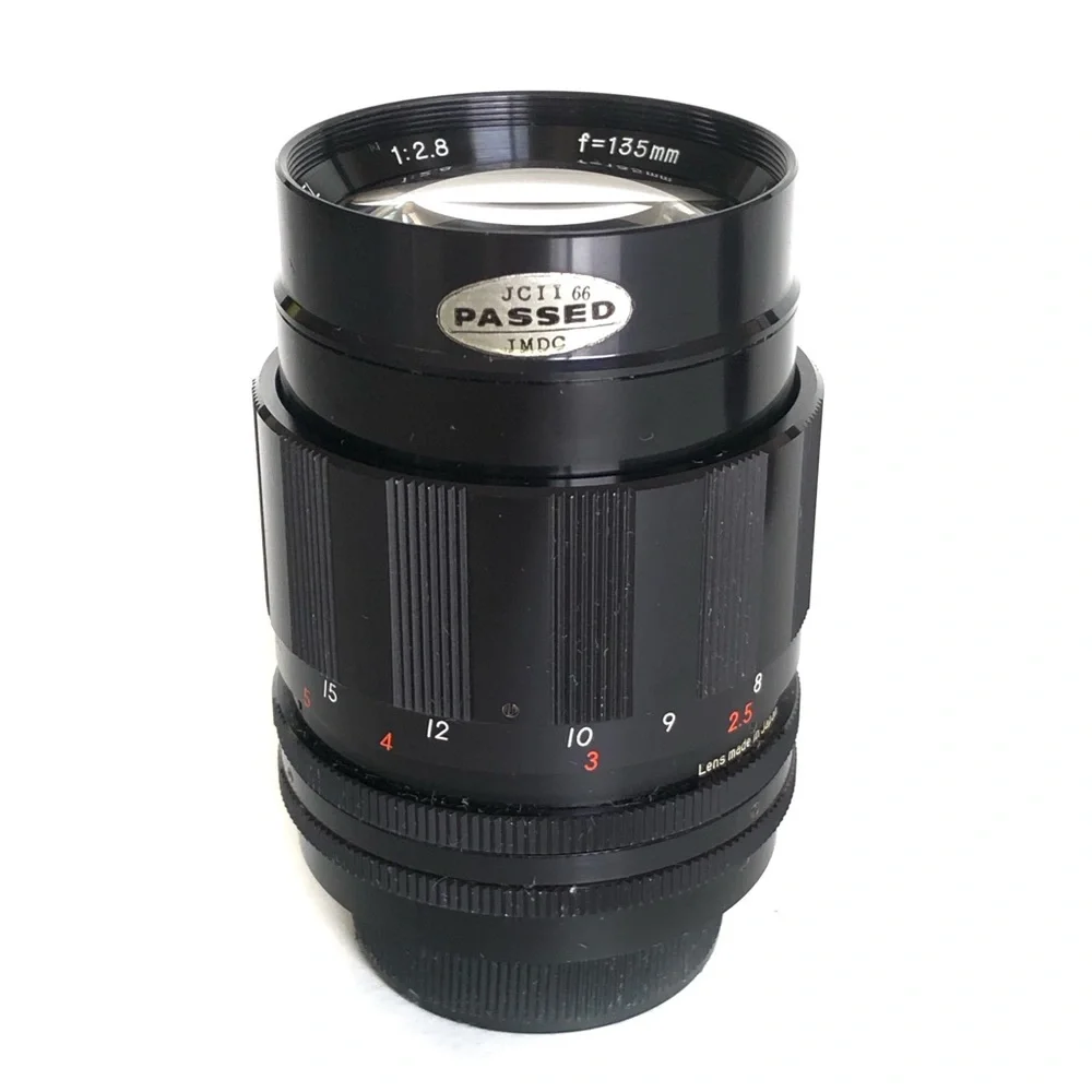 Vintage Auto Spira-Tel 1:2.8 f 135 mm Camera Lens For Nikon Made In Japan